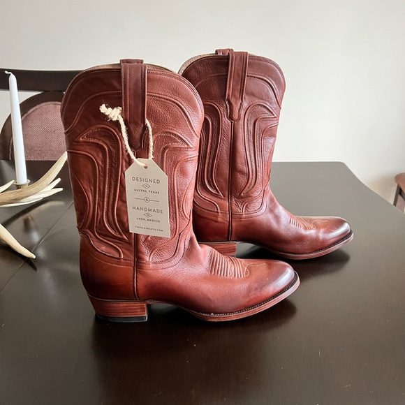 Tecovas Other - Mens Tecovas Cartwright Bourbon Calf Brown Leather Cowboy Boots, 11D